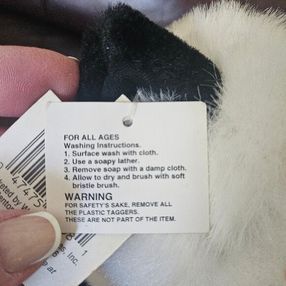 Platinum Plus Black And White Plush Cat Lovable Huggable Limited Edition #99 - Picture 6 of 10